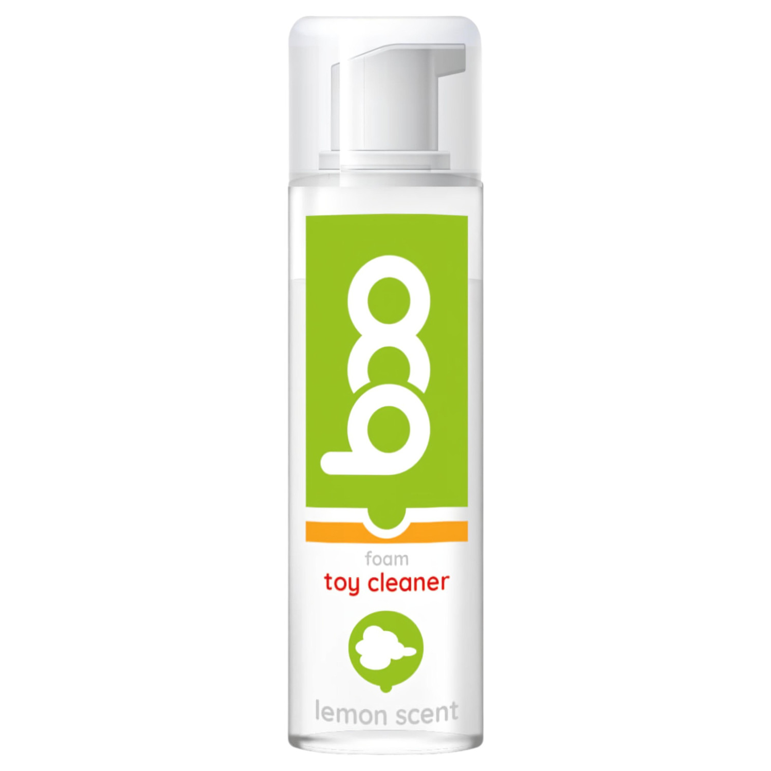 BOO - čistiaca pena na erotické pomôcky - citrón - 160 ml