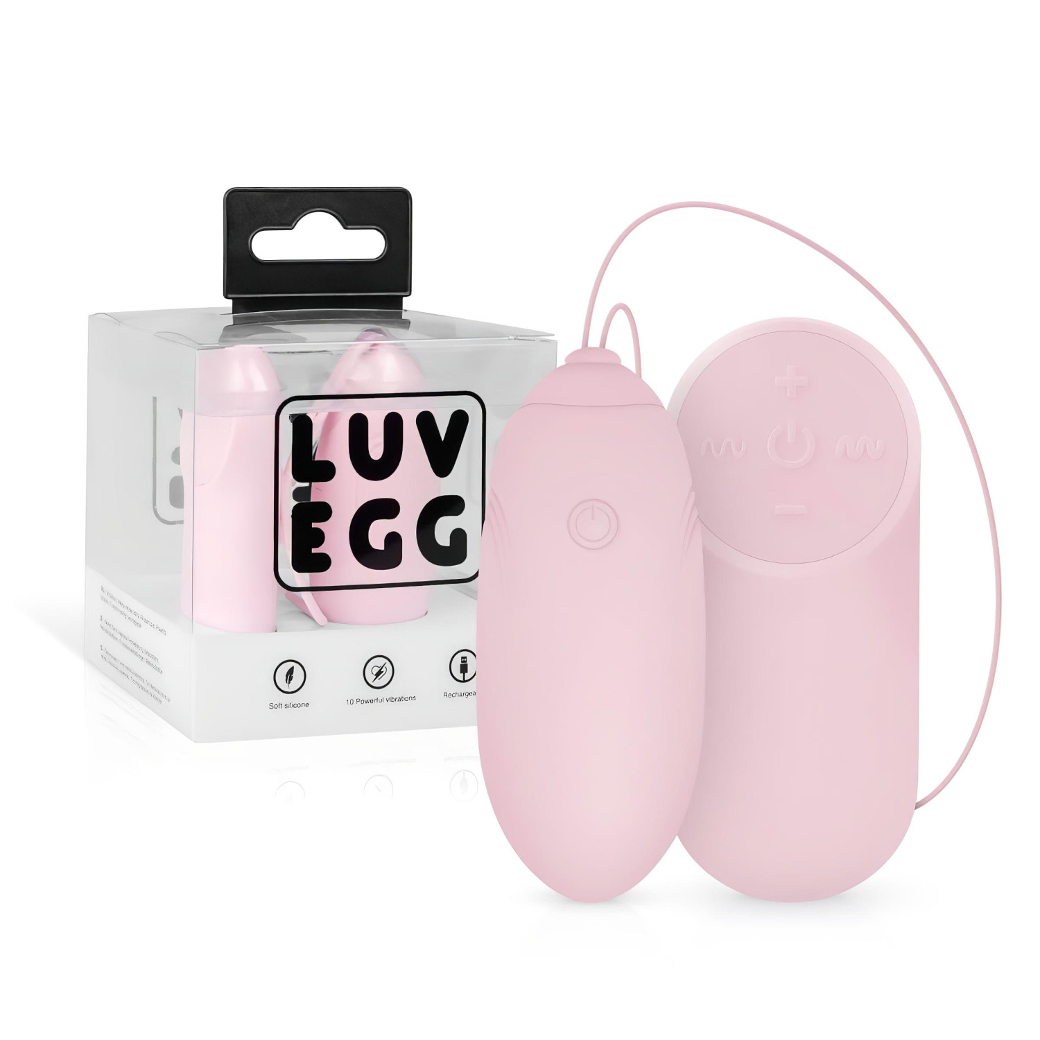 LUV EGG - vibračné vajíčko s diaľkovým ovládaním - dobíjacie - ružové