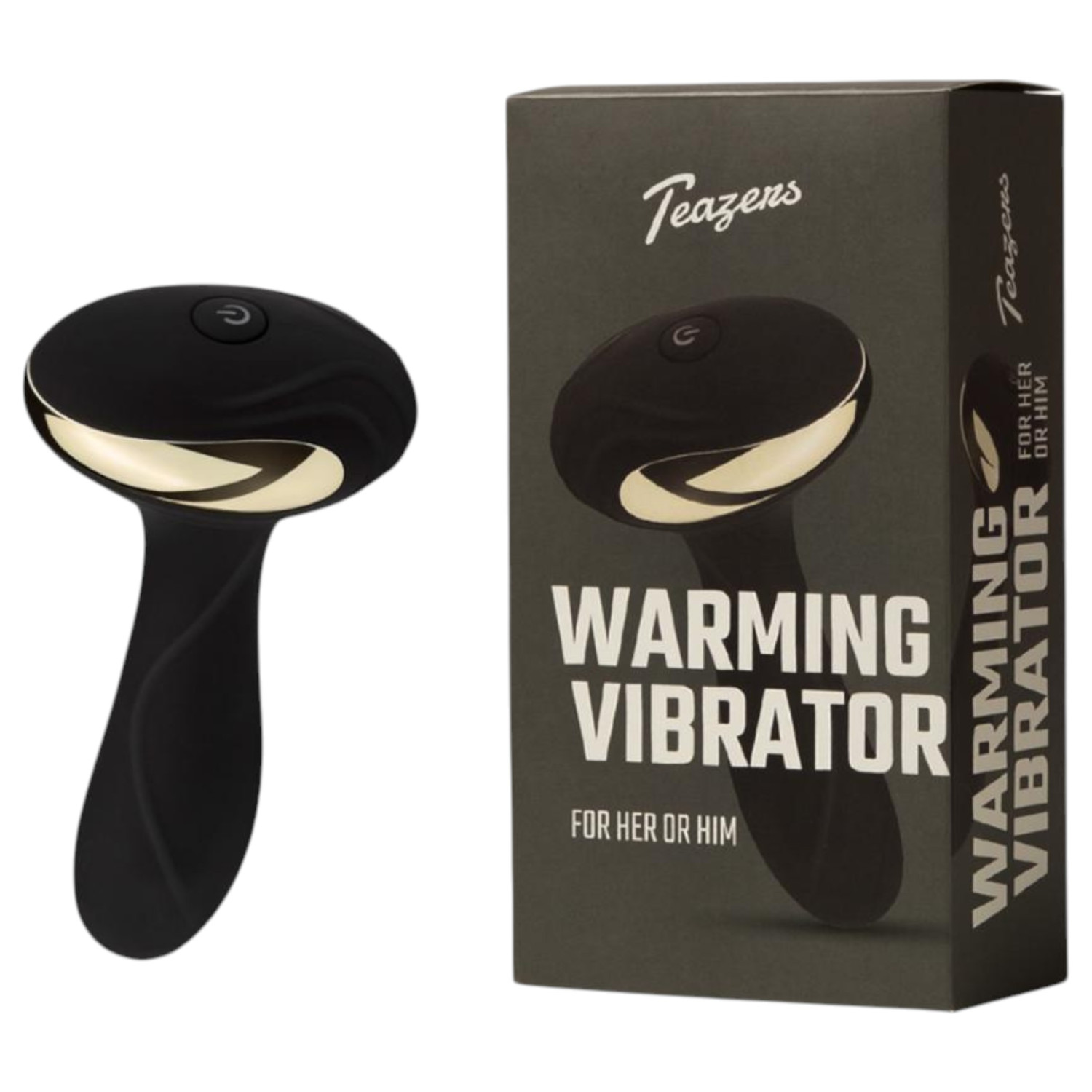 Teazers - análny vibrátor s vyhrievaním - čierny