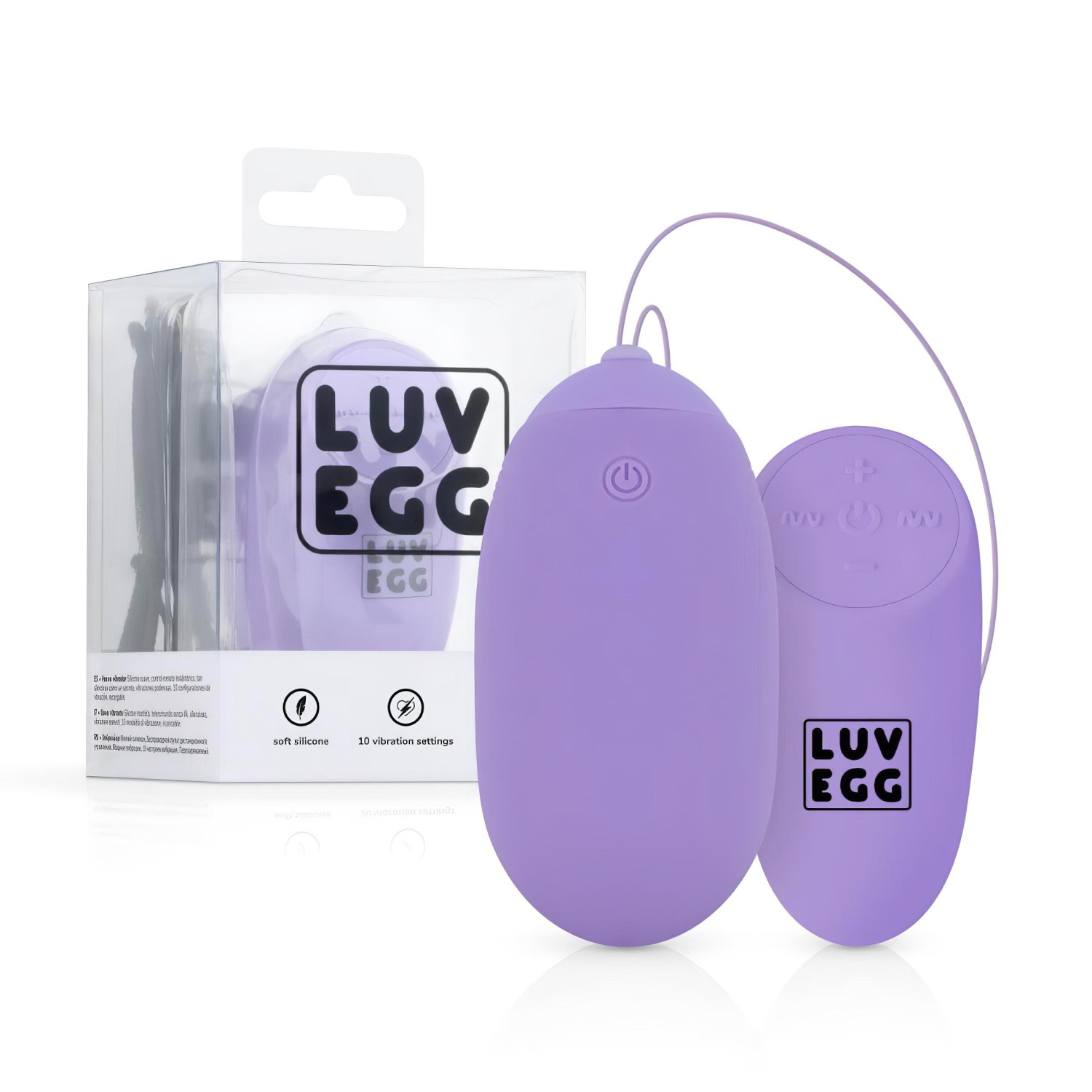 LUV EGG XL - vibračné vajíčko na diaľkové ovládanie - dobíjacie - fialové