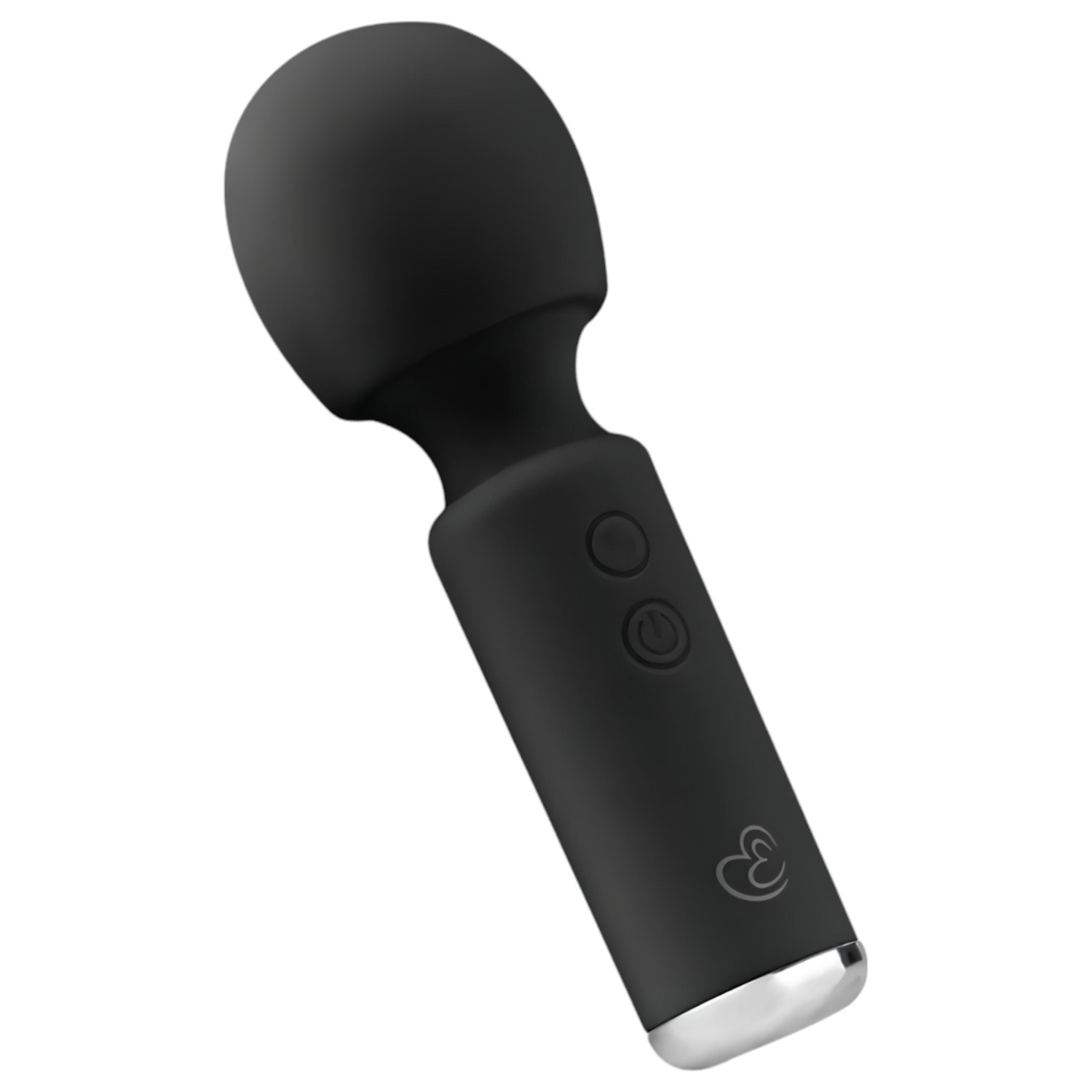 Easytoys - masážna mini vibrátorová hlavica - dobíjacia - čierna