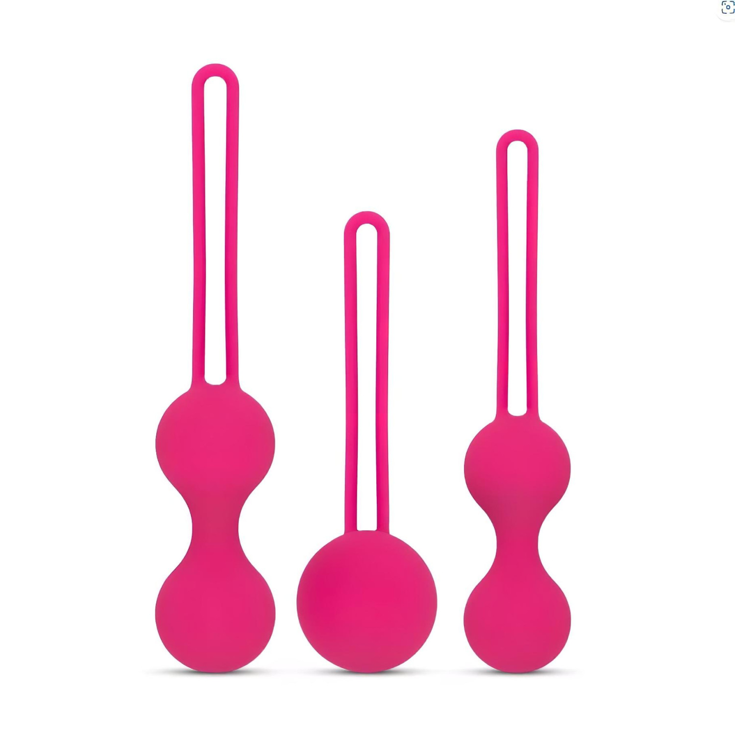 Easytoys - vaginálne guľôčky - sada 3 ks - ružové