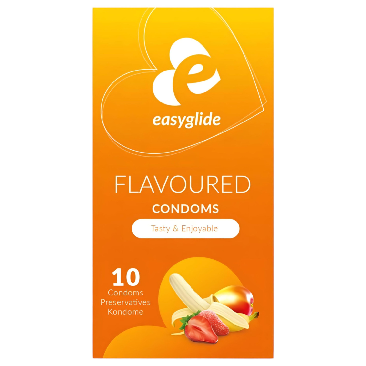EasyGlide - ovocia príchuť - kondómy - 10 ks