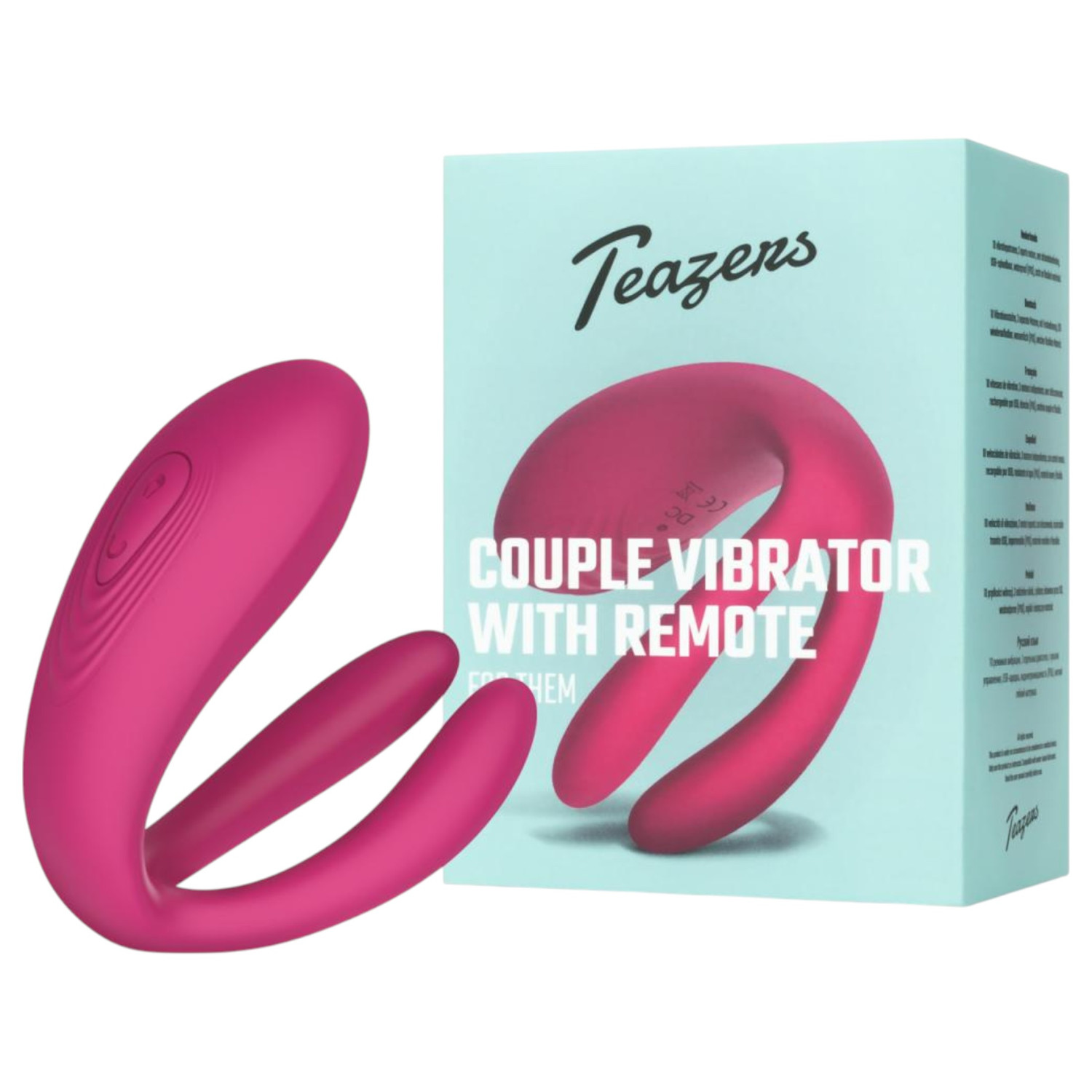 Teazers - vibrátor pre páry s 3 motormi - ružový