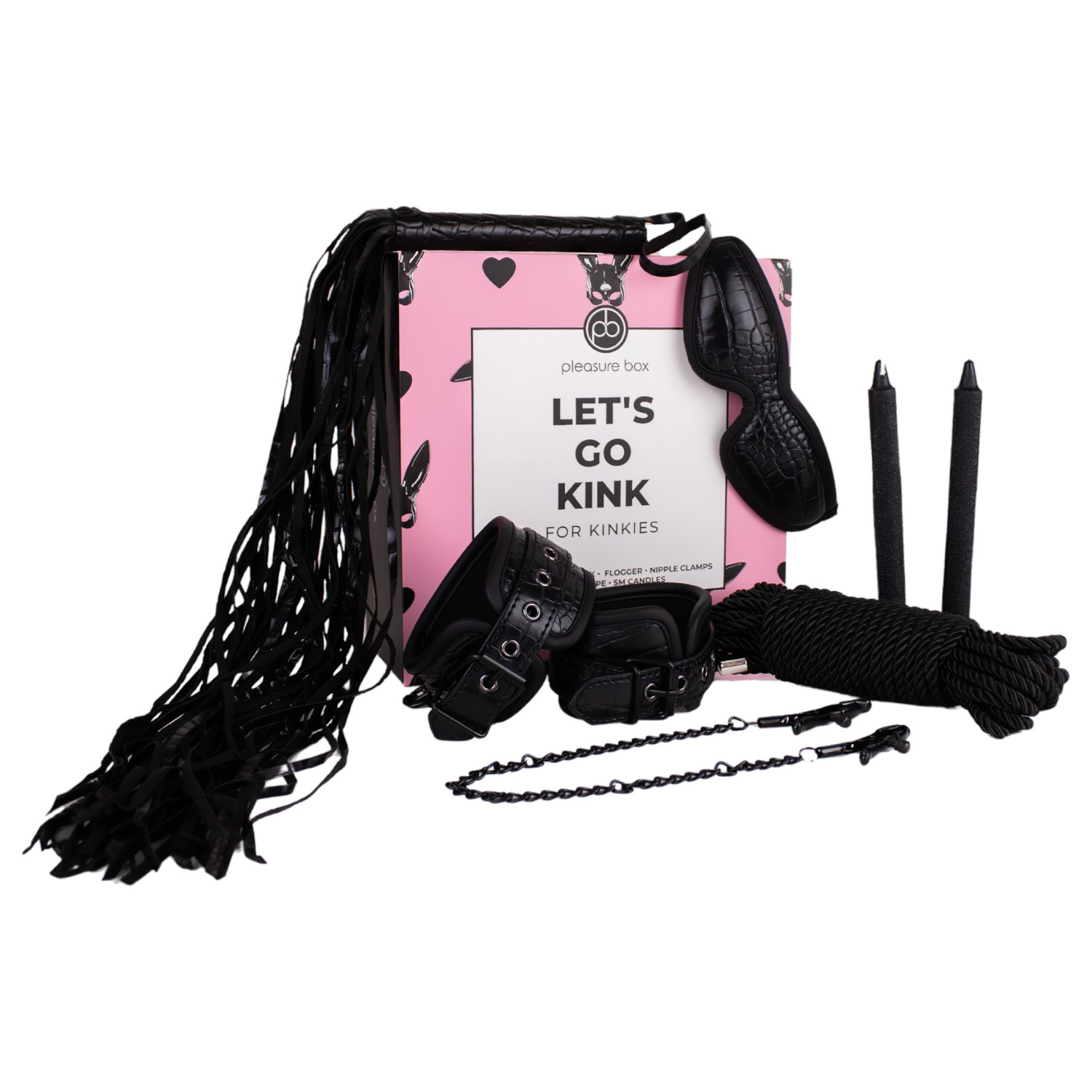 Pleasure Box Let's Go Kink - BDSM sada na zväzovanie - 6 dielov
