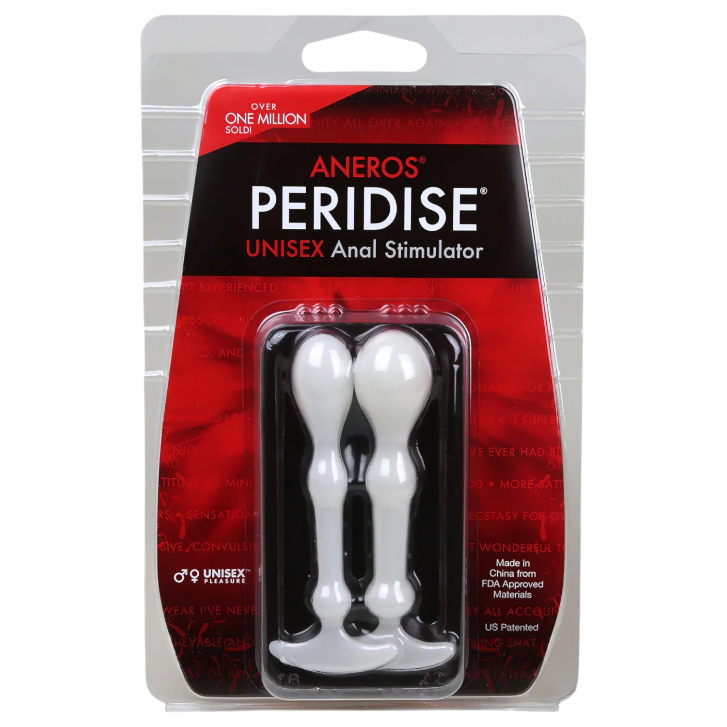 Aneros - análne dildo set - 2 kusy - biele