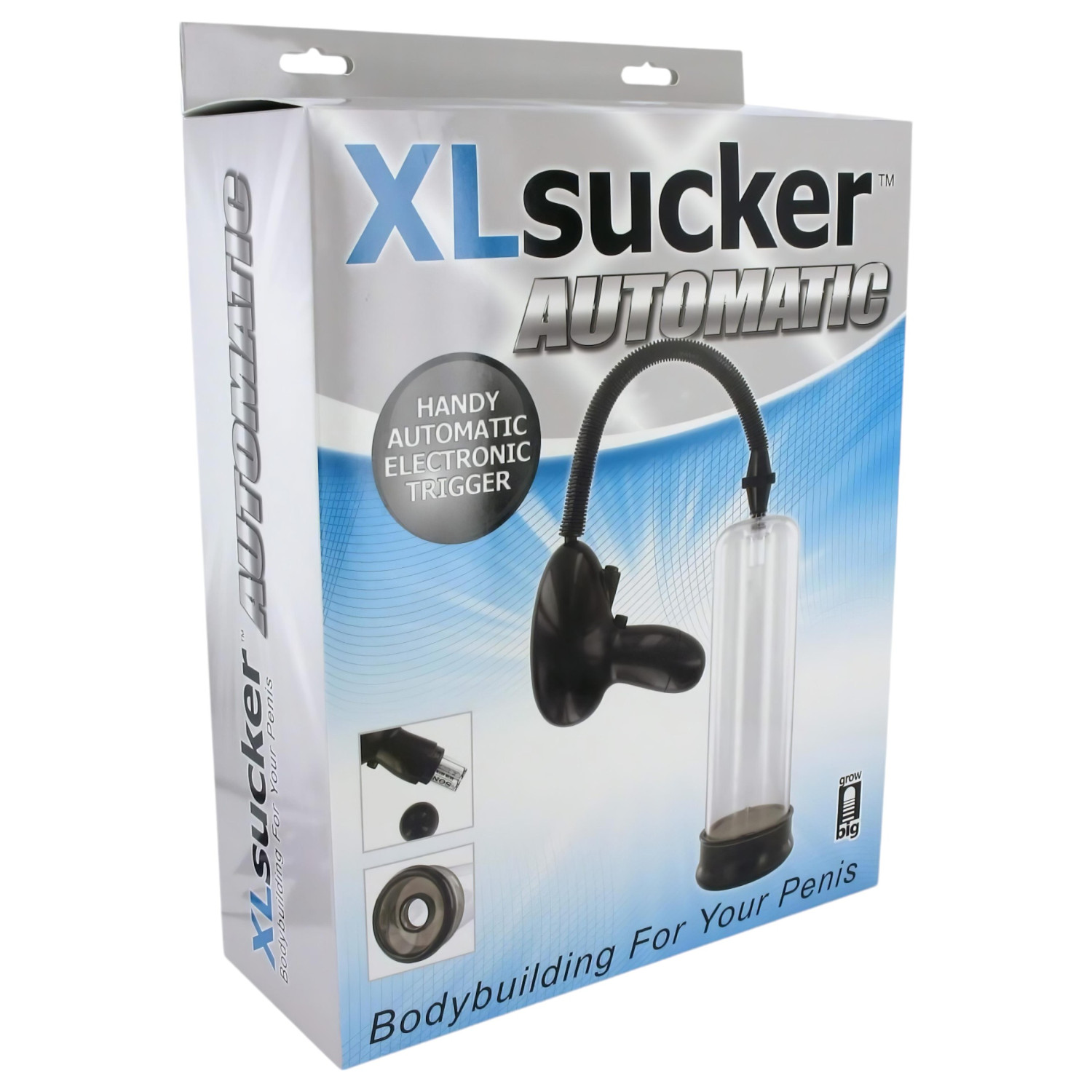 XLSUCKER - automatická vákuová pumpa na penis - priehľadná