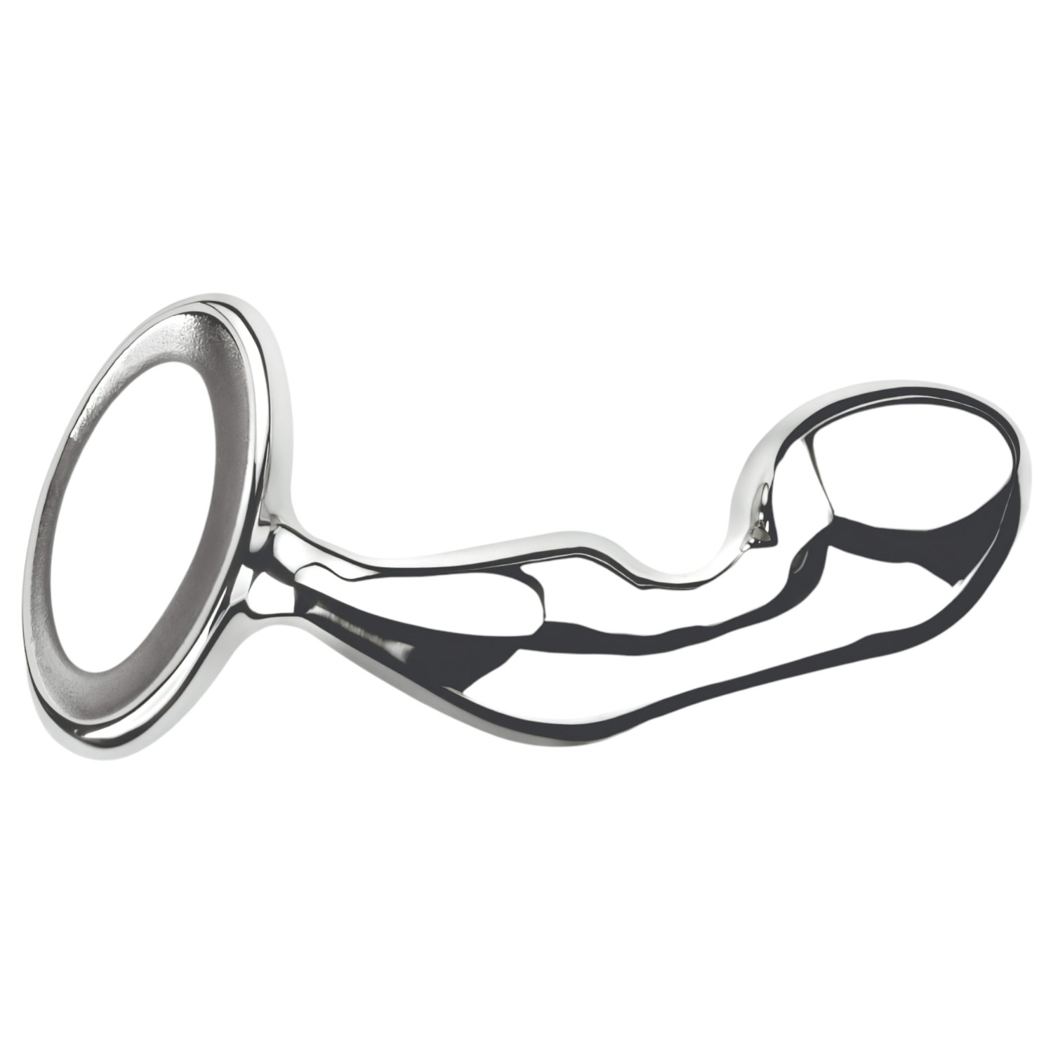 Njoy Pfun Plug - análny kolík na prostatu - kovový - strieborný