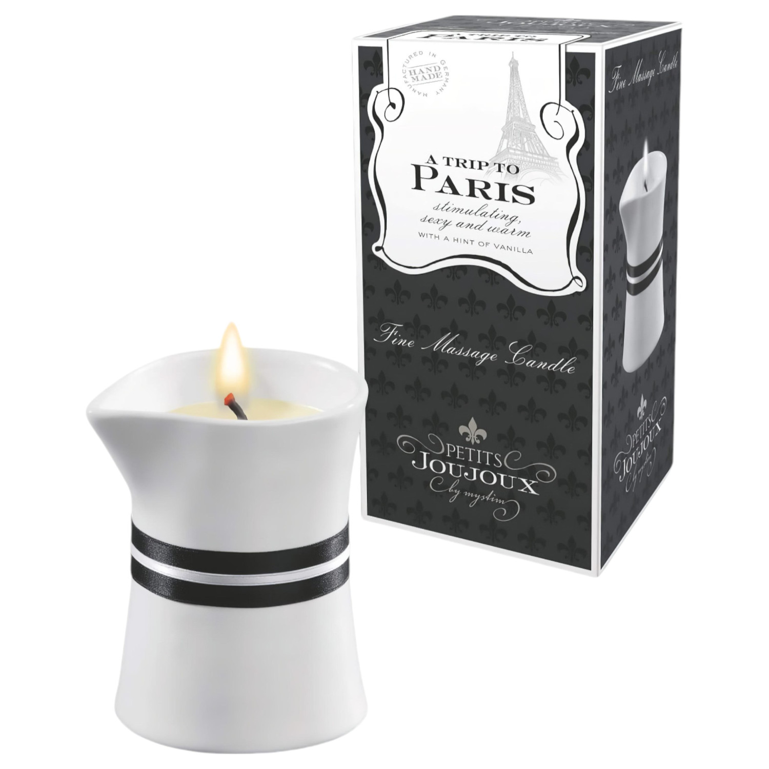 Petits Joujoux - masážna sviečka - vanilka santalové drevo - 120ml