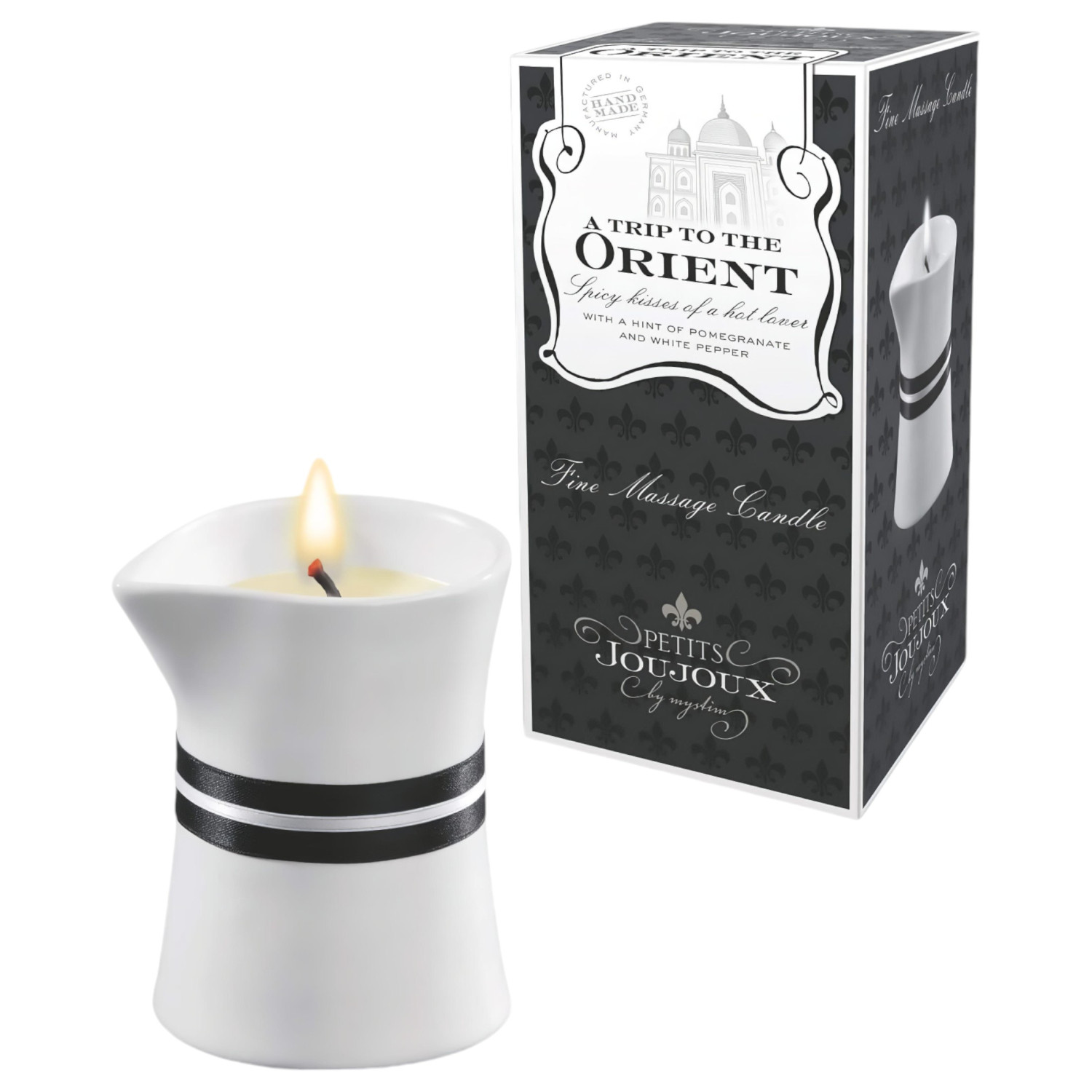 Petits Joujoux Orient - masážna sviečka - granátové jablko/biely korenie - 120ml