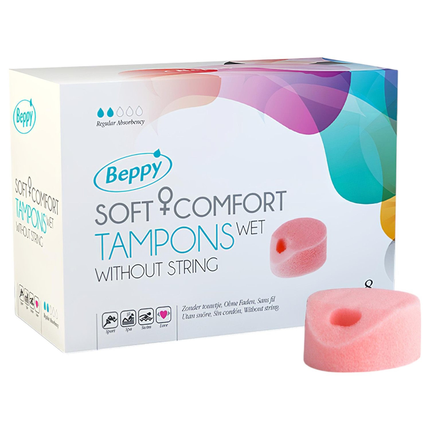 Beppy - menštruačný tampón - vlhký - 8 ks