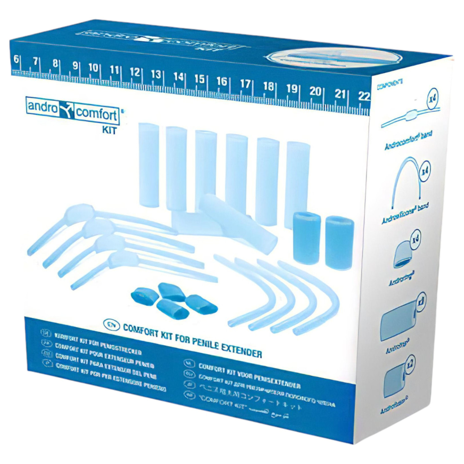 AndroComfort - kompaktná sada doplnkov pre zväčšenie penisu