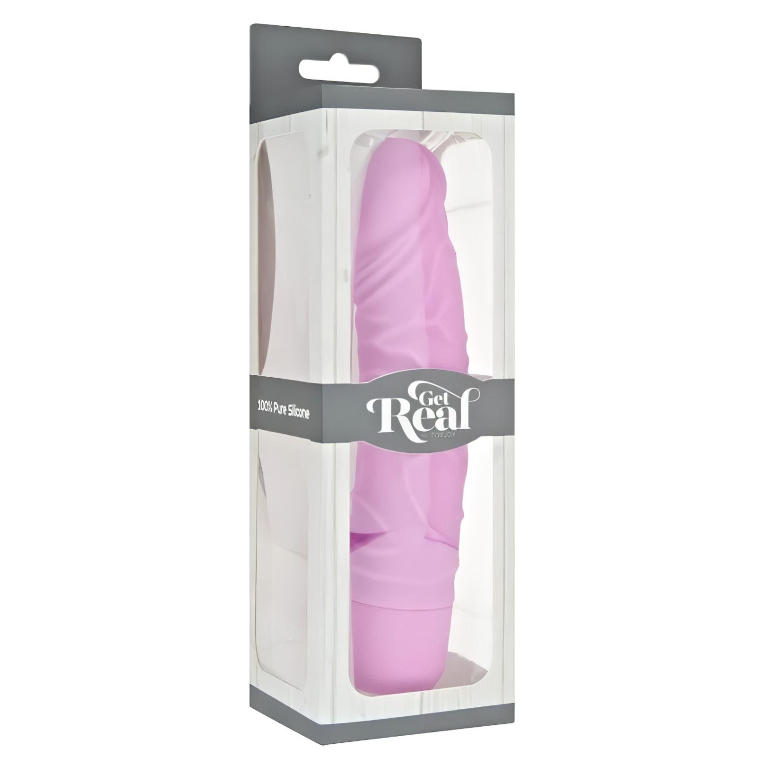 Classic Get Real - realistický vibrátor - silikónový - ružový