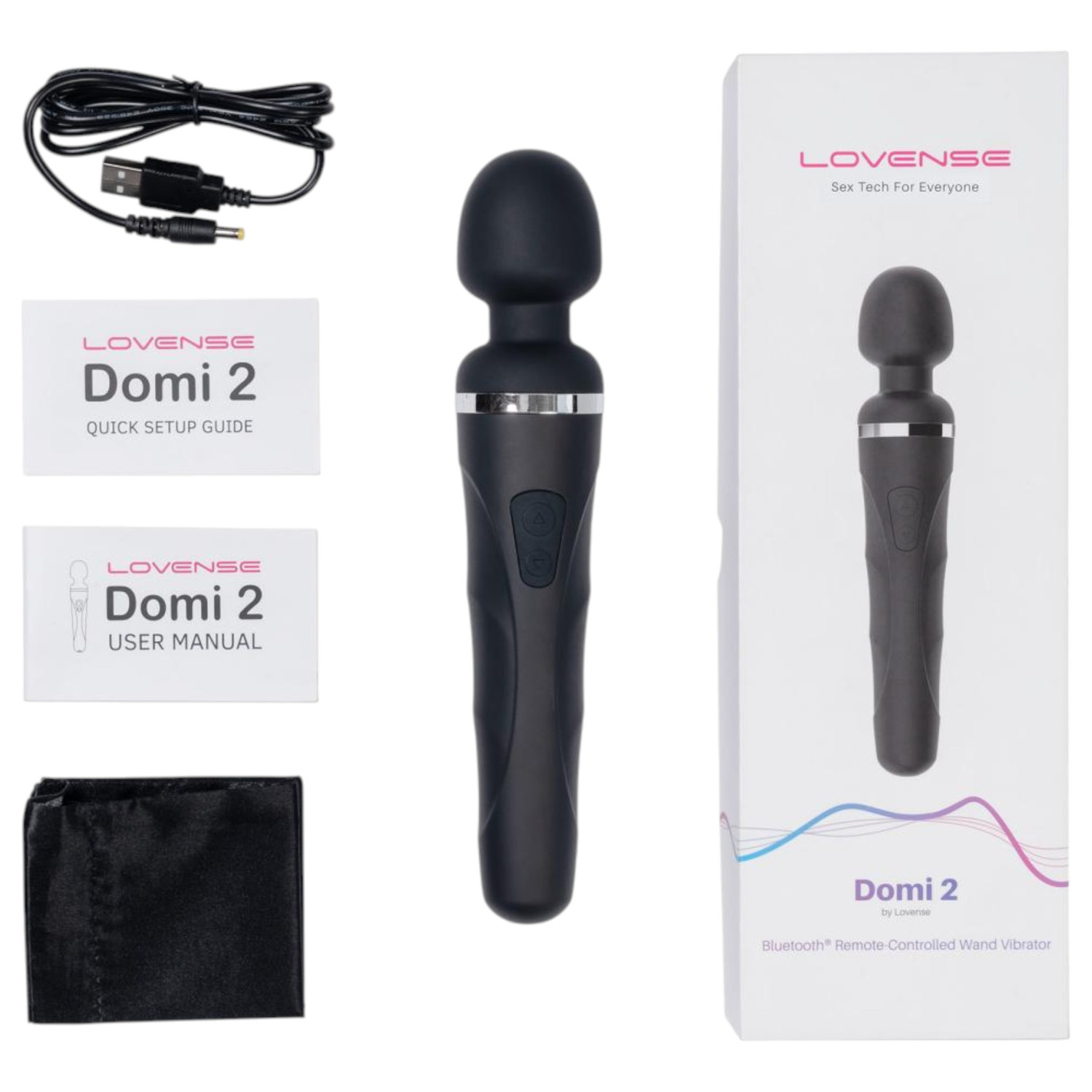 Lovense - masážny vibrátor s Bluetooth - čierny