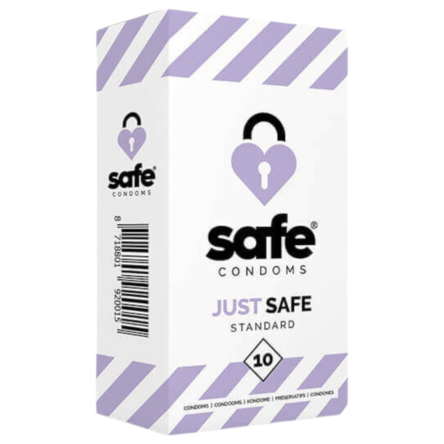 SAFE Just Safe - pánsky kondóm - vanilka - 10 ks