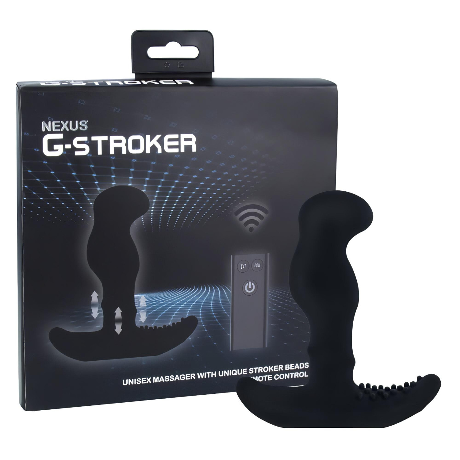 Nexus G-stroker - vibrátor na masáž prostaty s diaľkovým ovládaním - čierny