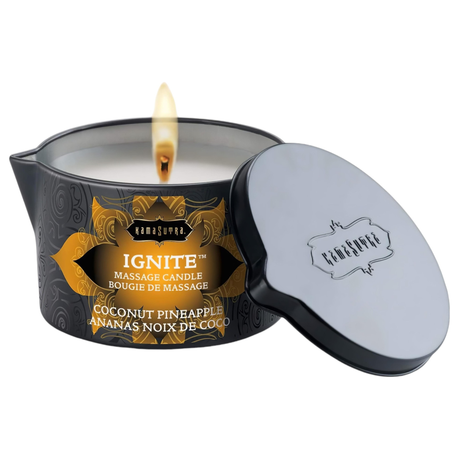 Kama Sutra - masážna sviečka - kokos ananás - vegán - 170g
