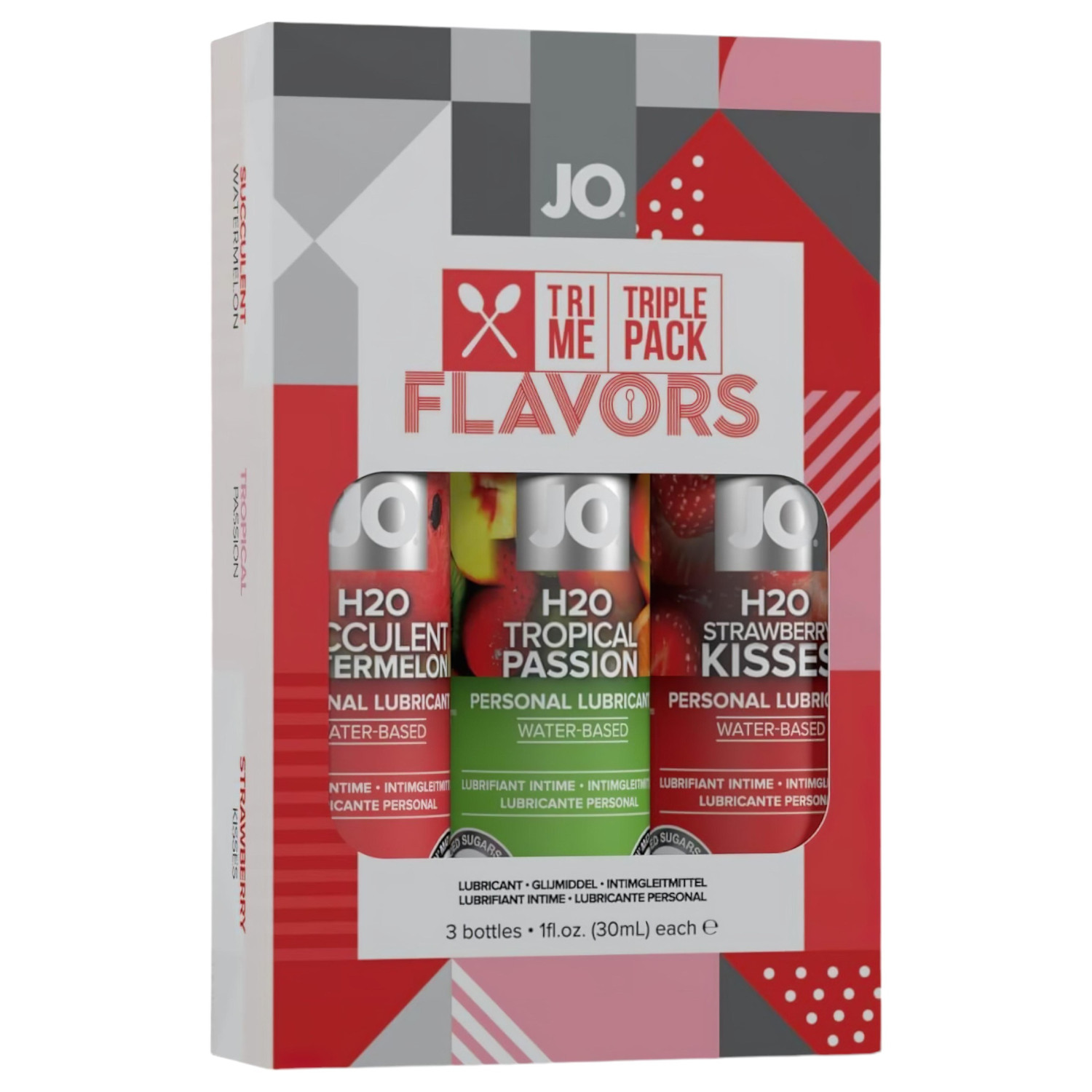 JO System Flavors - sada aromatických lubrikantov - 3x30 ml