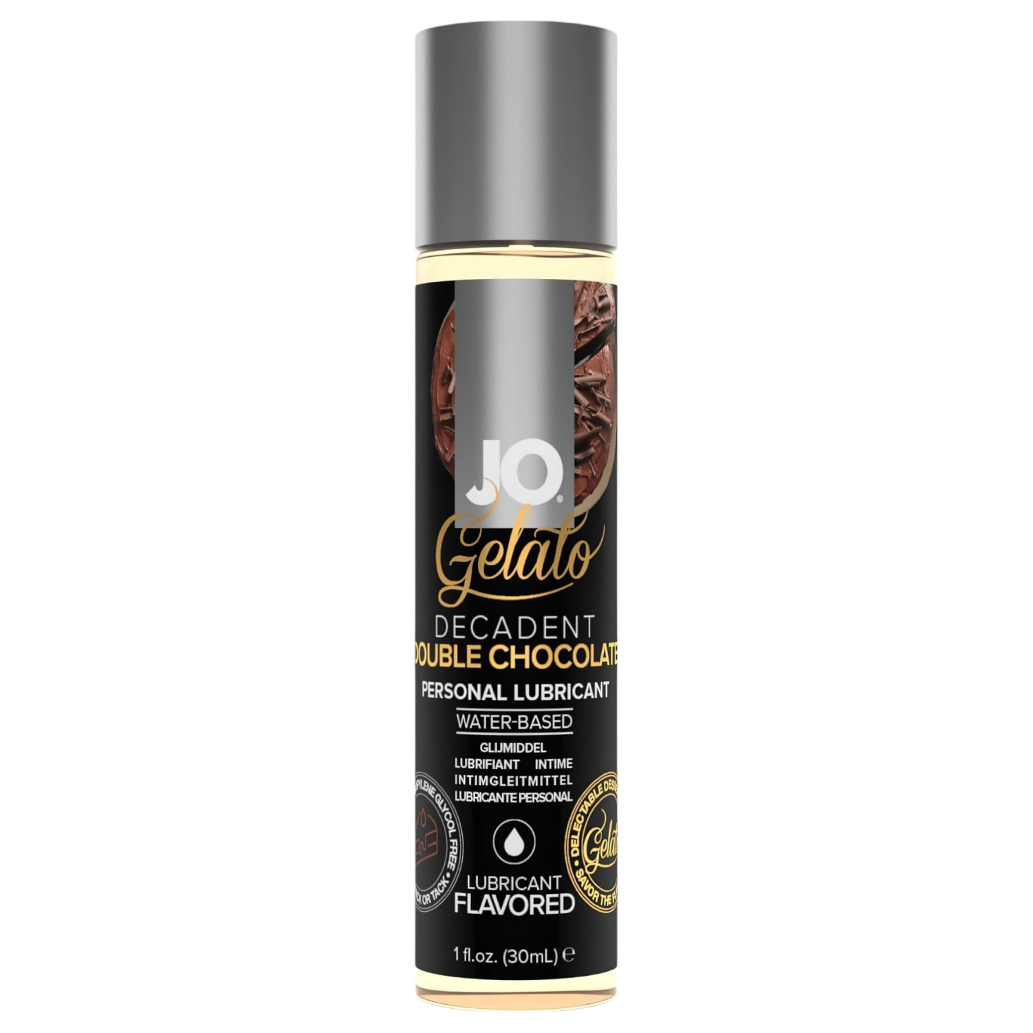 Jo Gelato - jedlý lubrikačný gél na vodnej báze - čokoláda - 30 ml