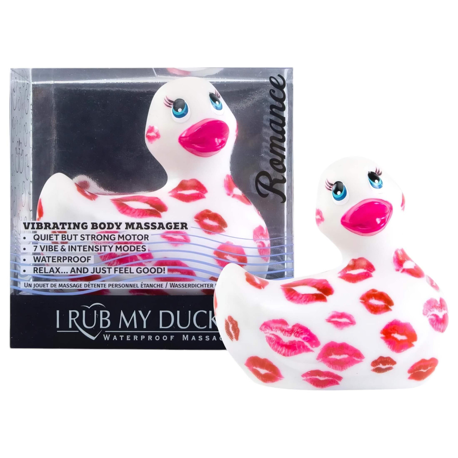 My Duckie Romance 2.0 - vodotesný vibrátor na klitoris - biely/ružový