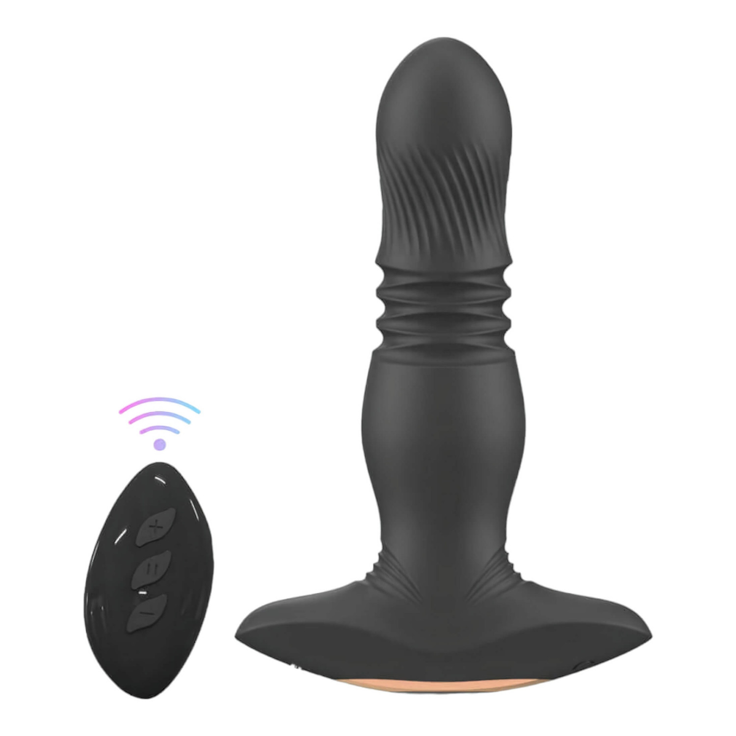 Aixiasia Roy - vibračný anál plug s pohonom - bezdrôtový