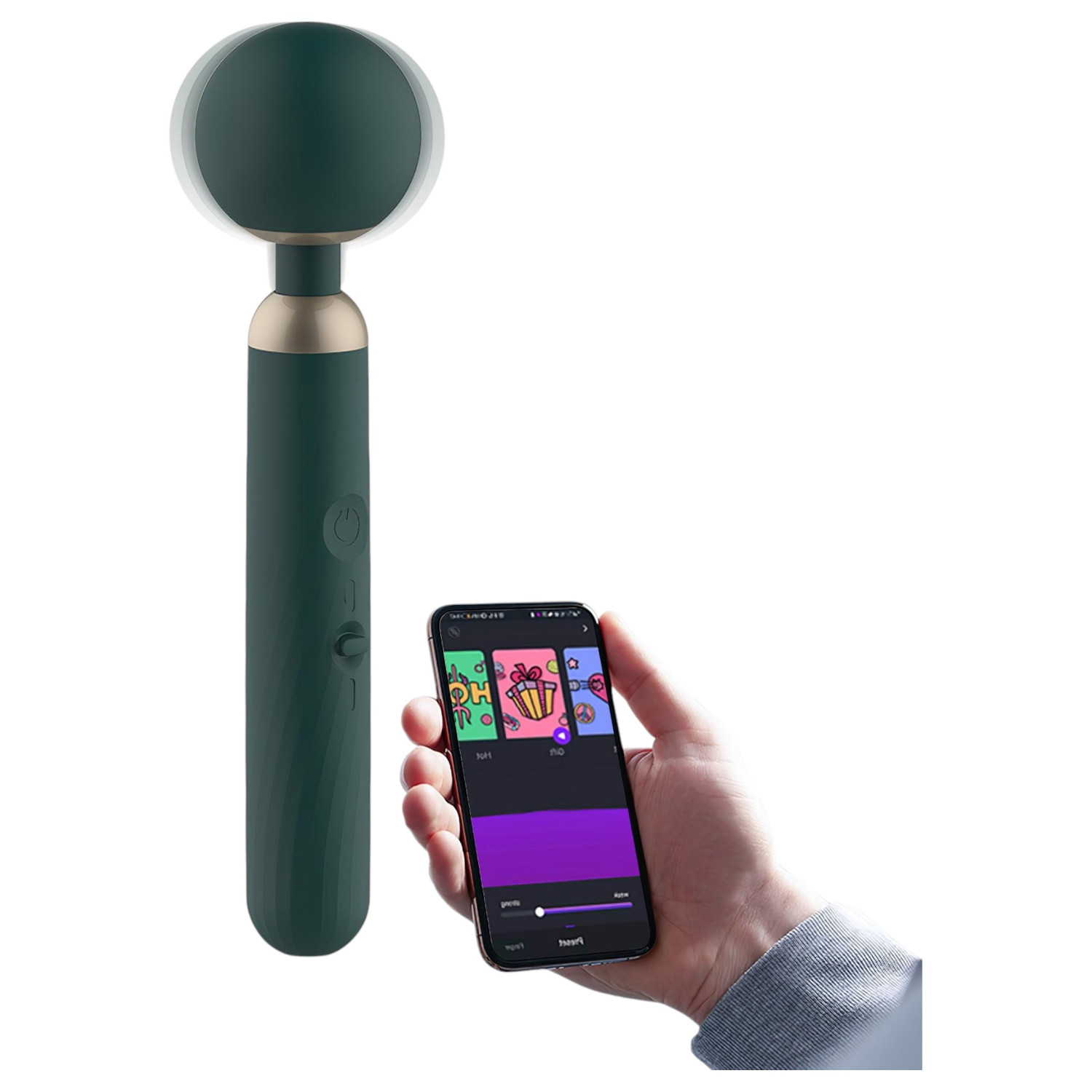 Magic Motion Zenith - vibrátor pre páry - smart funkcie - zelený