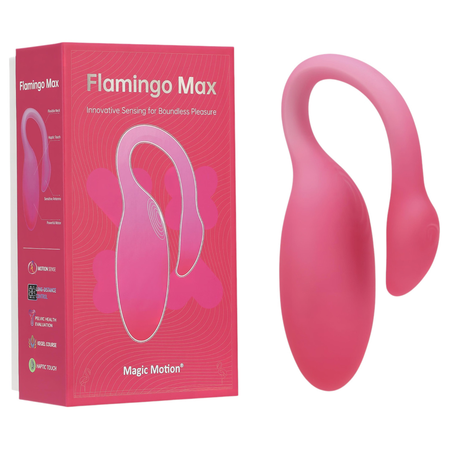 Magic Motion Flamingo Max - inteligentné vibr. vajíčko (ružové)