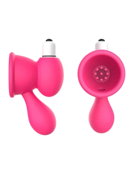 Aixiasia Bobo - vibrátor na bradavky s vákuom - ružový