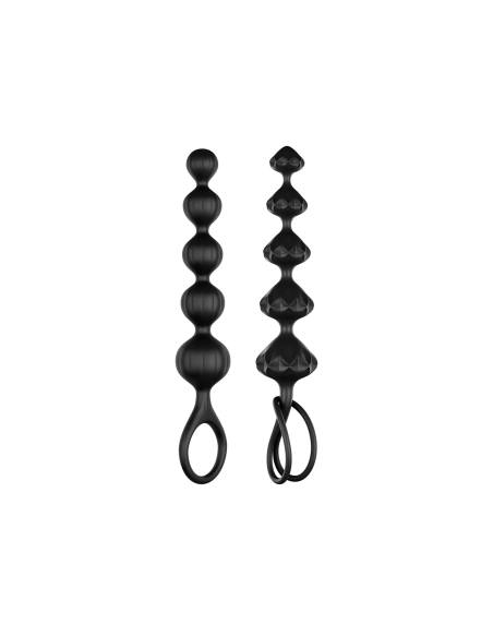 Satisfyer Love Beads - análne korálky set - čierne