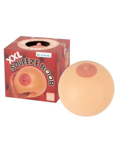 Antistresová XXL lopta - prsia (prírodná)