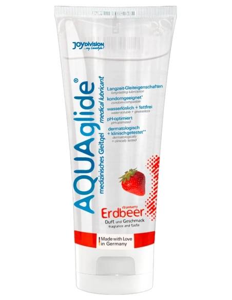 AQUAglide - lubrikant na vodnej báze - jahoda - 100 ml