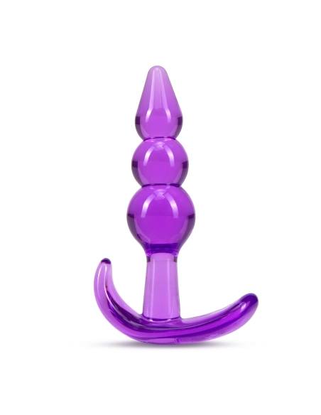 B Yours - anál plug s guličkami - fialový