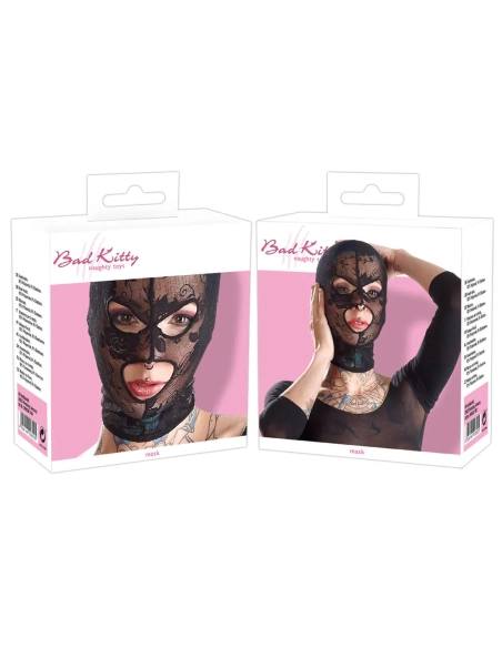 Bad Kitty - čipkovaná maska na orálny sex