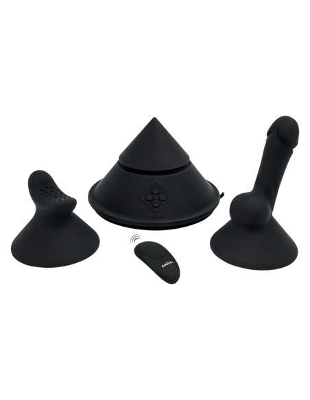 The Cowgirl - inteligentný sex stroj s rôznymi nadstavcami - čierny