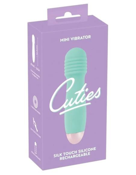 Cuties - mini masážny vibrátor - nabíjateľný - zelený