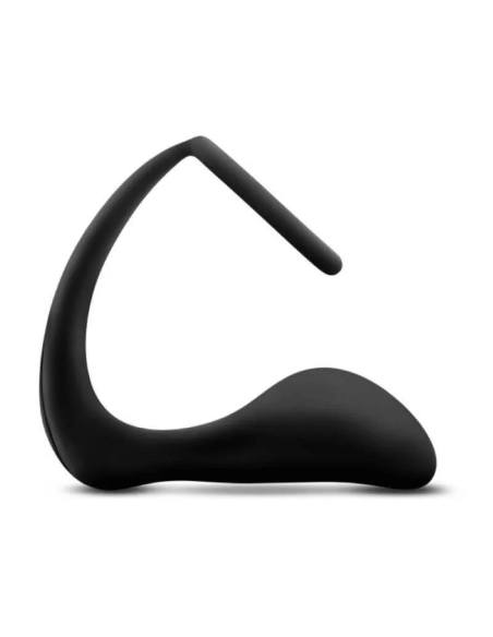 Anal Adventures Platinum - análny dildo s erekčným krúžkom - čierny