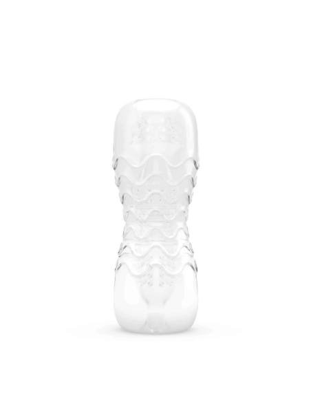 Dorcel - mužský masturbátor - dvojitá tunelová trubica - priehľadný