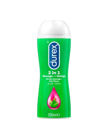 Durex - masážny olej a lubrikant 2v1 - aloe vera - 200 ml