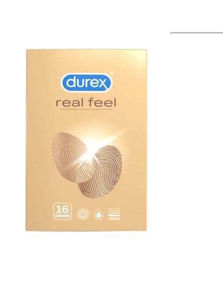 Durex Real Feel - prezervatív bez latexu - 16 kusov