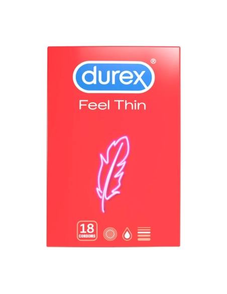 Durex - kondómy Feel Thin - extra tenké pre prirodzený pocit - 18 ks