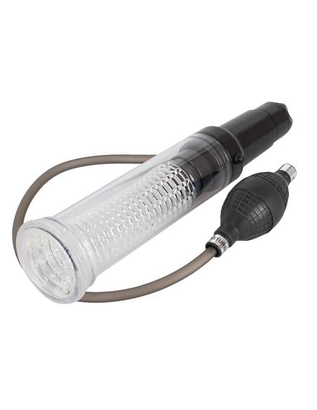 You2Toys - vákuová pumpa na penis a masturbátor 2v1 - priehľadná