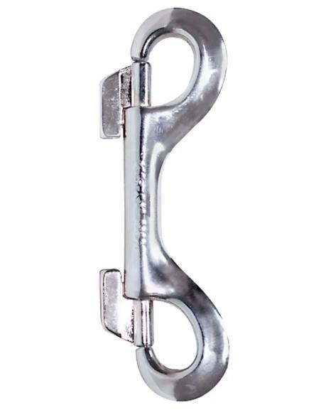 ZADO - dvojitý kovový karabín (strieborný)