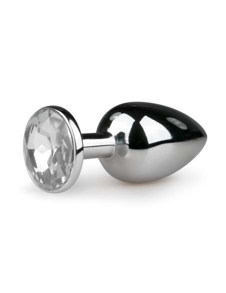 Easytoys - análny kolík kovový - strieborný/biely