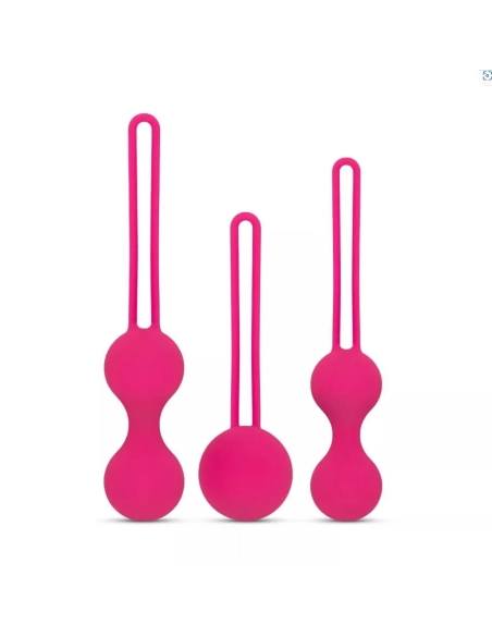 Easytoys - vaginálne guľôčky - sada 3 ks - ružové