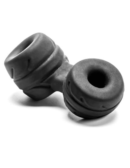 SilaSkin - erekčný krúžok na penis a semenníky - čierny