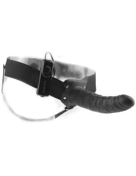 Strap-on-me S - pripínací vibračný stimulátor s vlnkami - modrý
