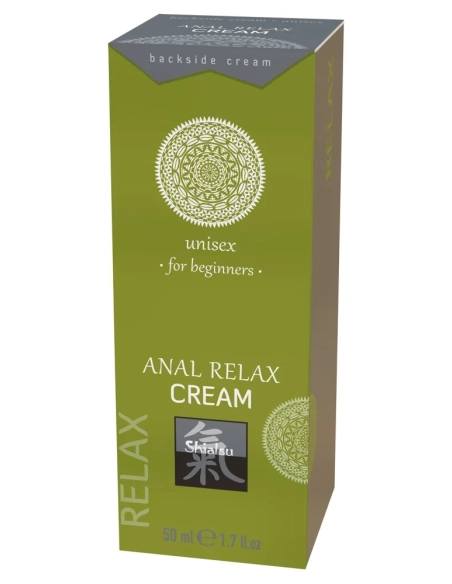 HOT Shiatsu - análny lubrikačný krém - relaxačný účinok - 50 ml