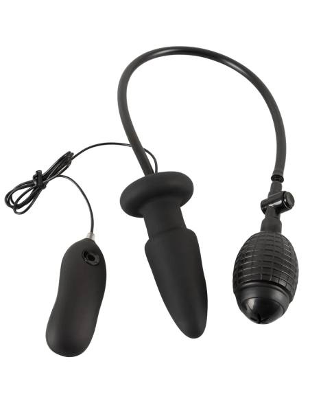 You2Toys - vibračný análny dilatátor s pumpou - čierny