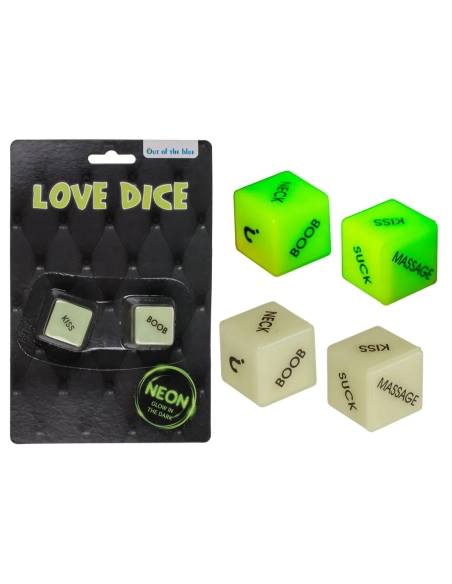 Glow Dice - svietiaca kocka - erotická hračka - fosforeskujúca