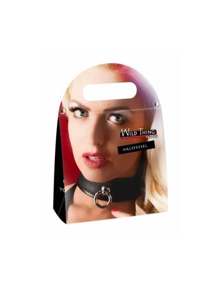 ZADO - kožený nákrčník (čierny)